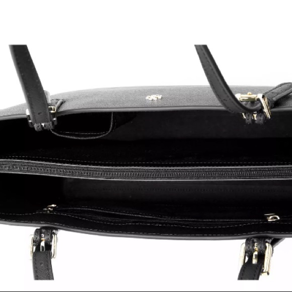 Tory Burch Emerson small buckle black tote NWT - Picture 2 of 7